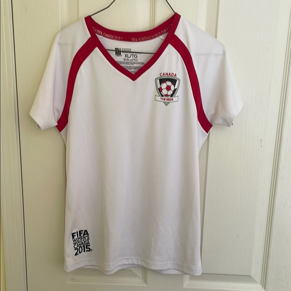 SET OF 2!!! Official FIFA White and Red Jersey Girl’s Set